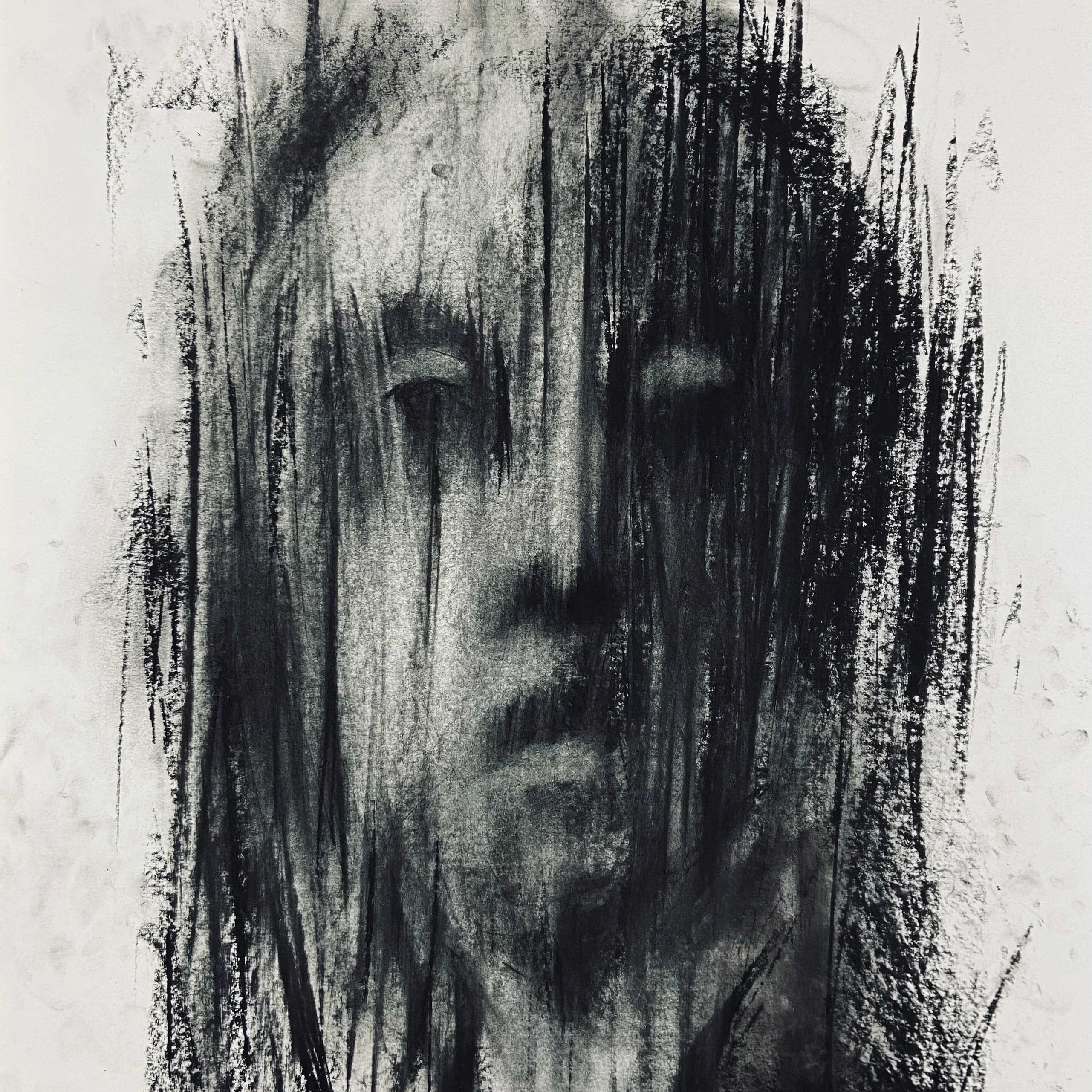 Charcoal artwork by Sherif Zohri
